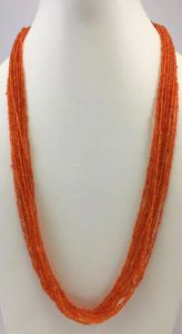 Orange Beaded Necklace