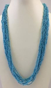 Light Blue Beaded Necklace