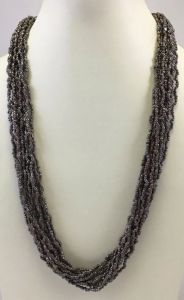 NK 10986 Grey Beaded Necklace