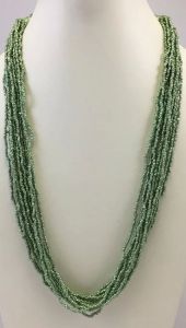 NK 11003 Green Beaded Necklace