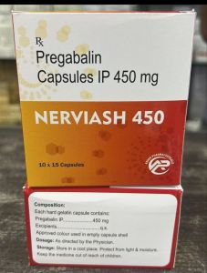 Nerviash 450mg Pregabalin Capsules