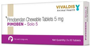 Pimoben Solo 5mg Chewable Tablets