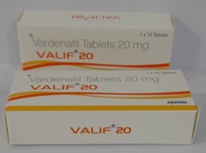 Valif 20mg Vardenafil Tablets