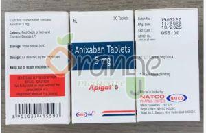 Apigat Apixaban 5mg Tablets