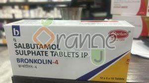 Bronkolin Salbutamol Sulphate 4mg Tablets