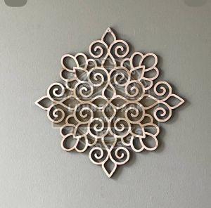 Decorative MDF Spiral Petal Diamond Wall Panel