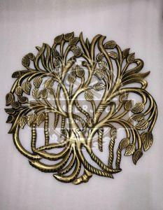 Decorative Metal Brass Tree OF Life Accent Wall Panel