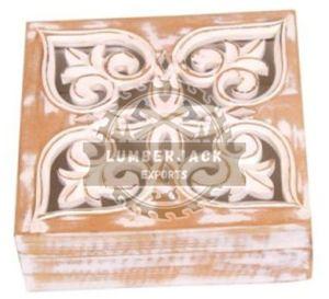 Decorative Wood Vintage Lid Jewelry Box