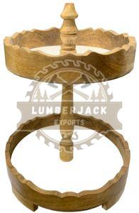 Sheesham Wood Circular Organizer Stand