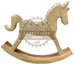 Wooden Classic Rocking Horse Sculpture