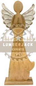 Wooden Decorware Christmas Prayer Angel Sculpture