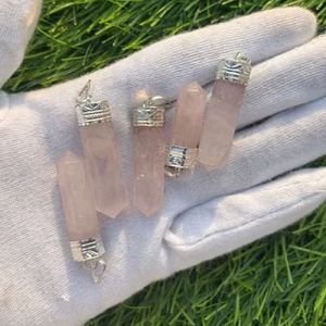 Rose Quartz Pencil Pendant