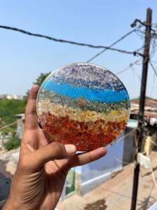 Seven Chakra Orgone Coaster