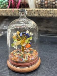 Multistone Natural Crystal Tree with Dome