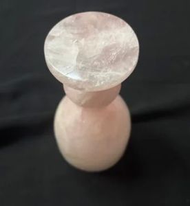 Hand Carved Rose Quartz Glass
