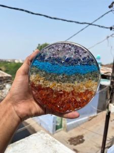 Seven Chakra Orgone Coaster