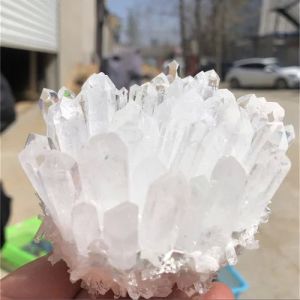 Natural Clear Quartz Crystal Cluster