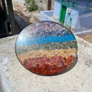 Seven Chakra Orgone Coaster