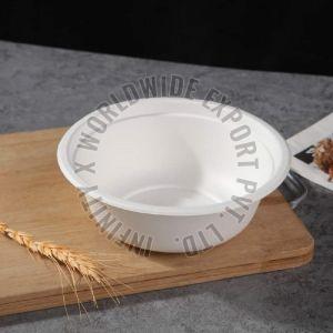 Round Sugarcane Bagasse Disposable Deep Bowl