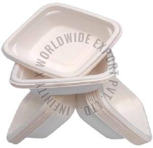 Square Sugarcane Bagasse Disposable Bowl