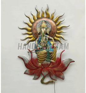Decorative Iron Ganesha Wall Hanging