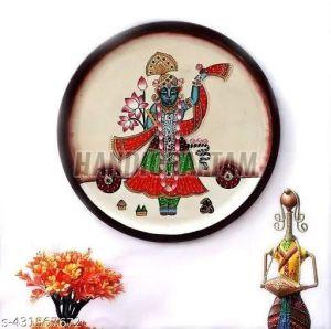 Wall Mounted Hand Painted Wooden Plates