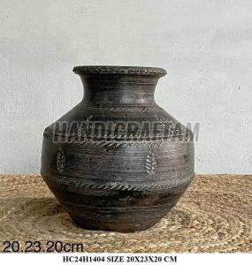 Terracotta Black Clay Vases