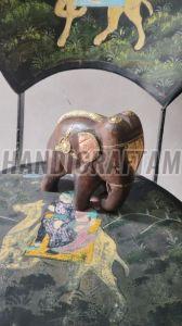 Hand Painted Wooden Elephant