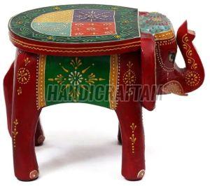 Wooden Elephant Stool