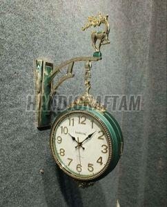 Double Sided Station Wall Clock