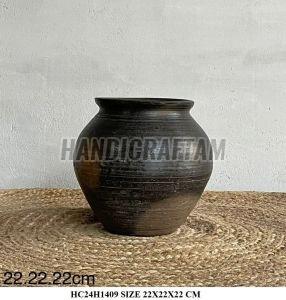 Terracotta Black Clay Vases