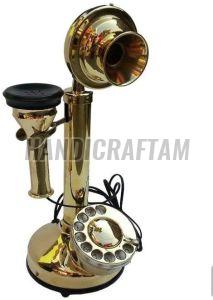 Golden Brass Antique Telephone