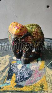 Hand Painted Wooden Elephant