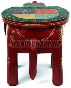 Wooden Elephant Stool