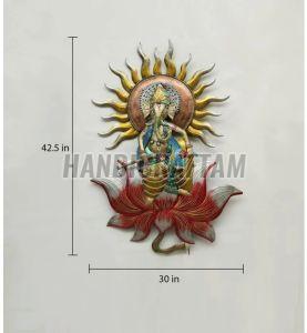 Decorative Iron Ganesha Wall Hanging