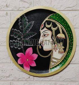 Wall Mounted Hand Painted Wooden Plates