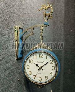 Double Sided Station Wall Clock