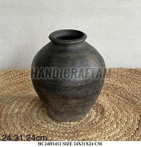 Terracotta Black Clay Vases