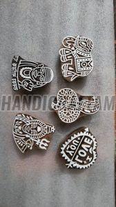 Mixed Wooden Printing Stamp Block