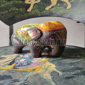 Hand Painted Wooden Elephant