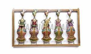 Handmade Iron Musician Wall Hanging