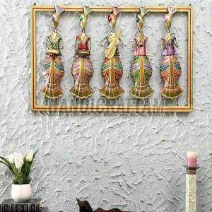 Handmade Iron Musician Wall Hanging