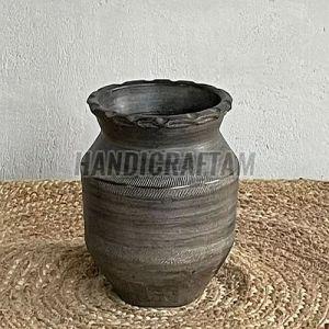 Terracotta Black Clay Vases