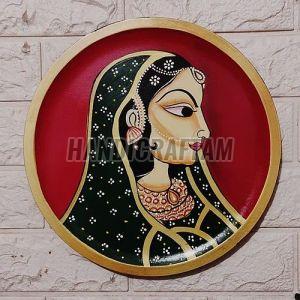 Wall Mounted Hand Painted Wooden Plates