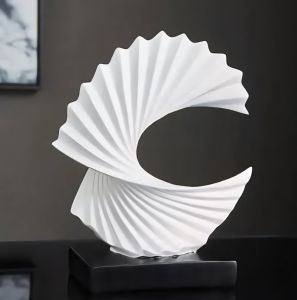 Hand Carved Marble Abstract Sculpture