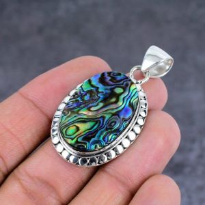 Abalone Shell Silver Pendant