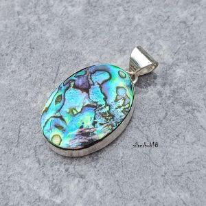 Oval Abalone Shell Pendant