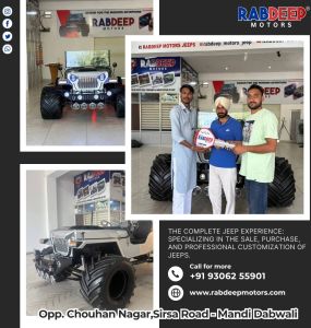 Customized Jeep from Rabdeep Motors