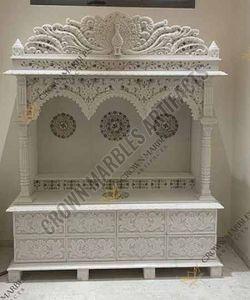 9 Feet Inlay Marble Temple