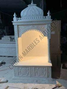6 feet pooja white marble temple